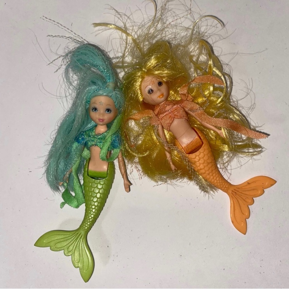 2004 Petal Pixies Fairytopia Mermaids Barbie Dolls Figures